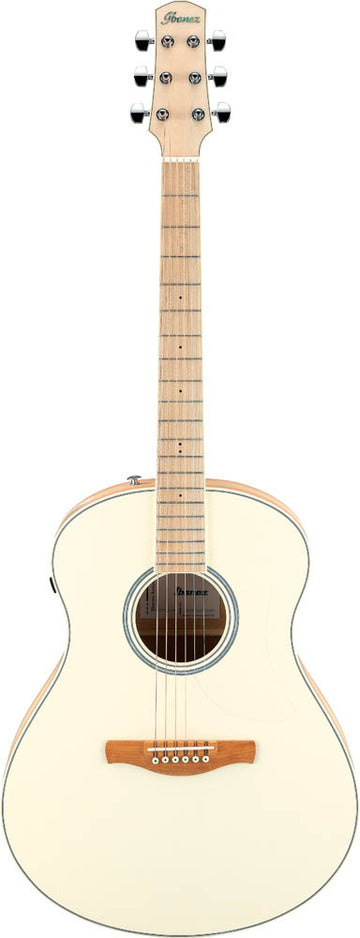 Ibanez AAM370M2E APF Guitarra Electroacústica Auditorio Transparent Antique White Peach Fuzz 1