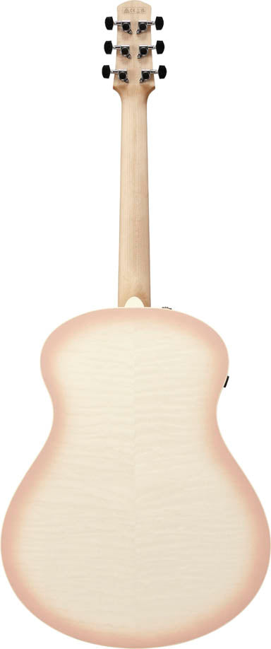 Ibanez AAM370M2E APF Guitarra Electroacústica Auditorio Transparent Antique White Peach Fuzz 3