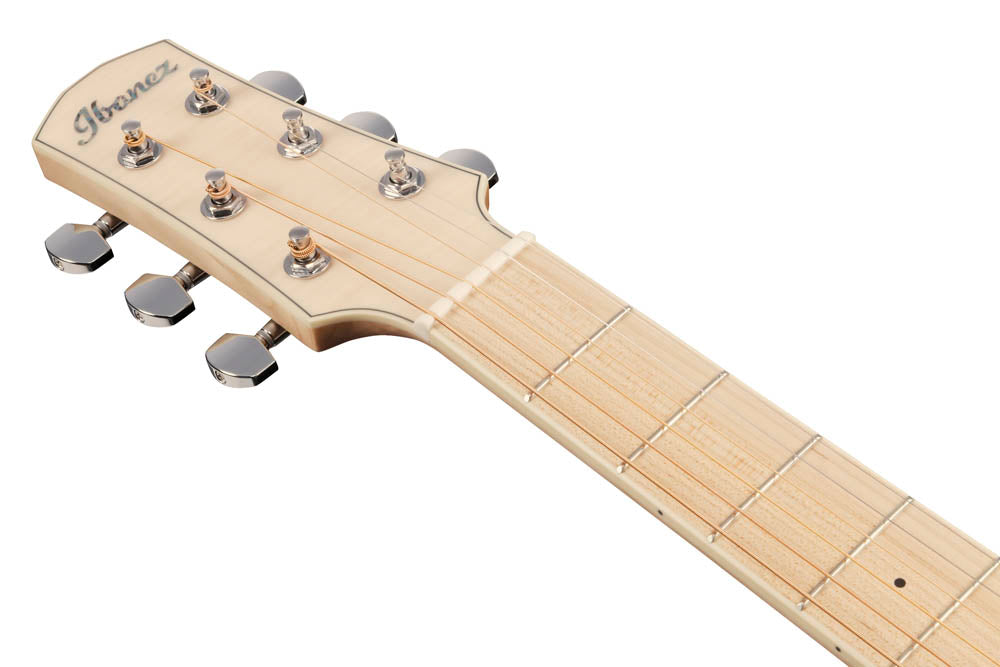 Ibanez AAM370M2E APF Guitarra Electroacústica Auditorio Transparent Antique White Peach Fuzz 8