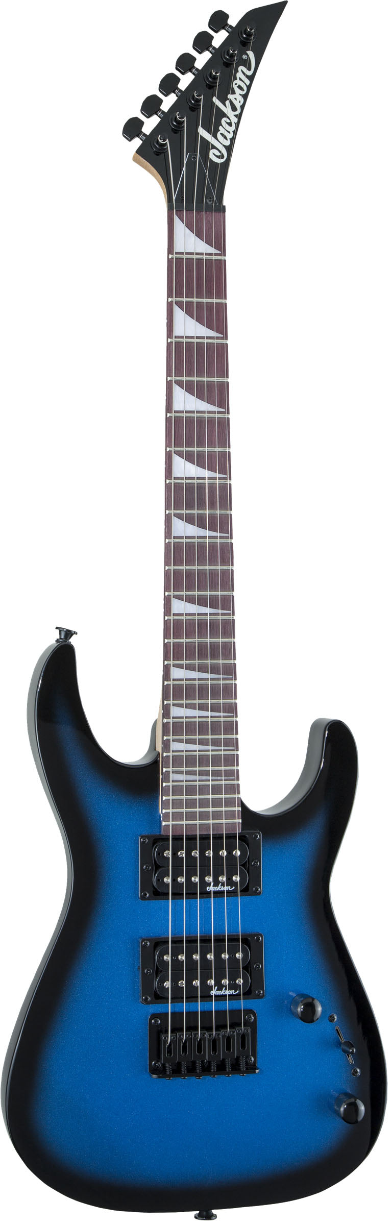 Jackson JS Dinky Minion JS1X AM Guitarra Eléctrica Metallic Blue Burst 2