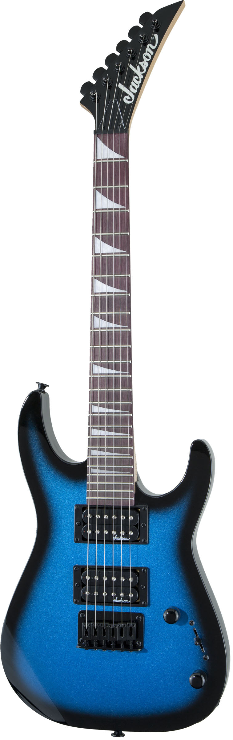 Jackson JS Dinky Minion JS1X AM Guitarra Eléctrica Metallic Blue Burst 3