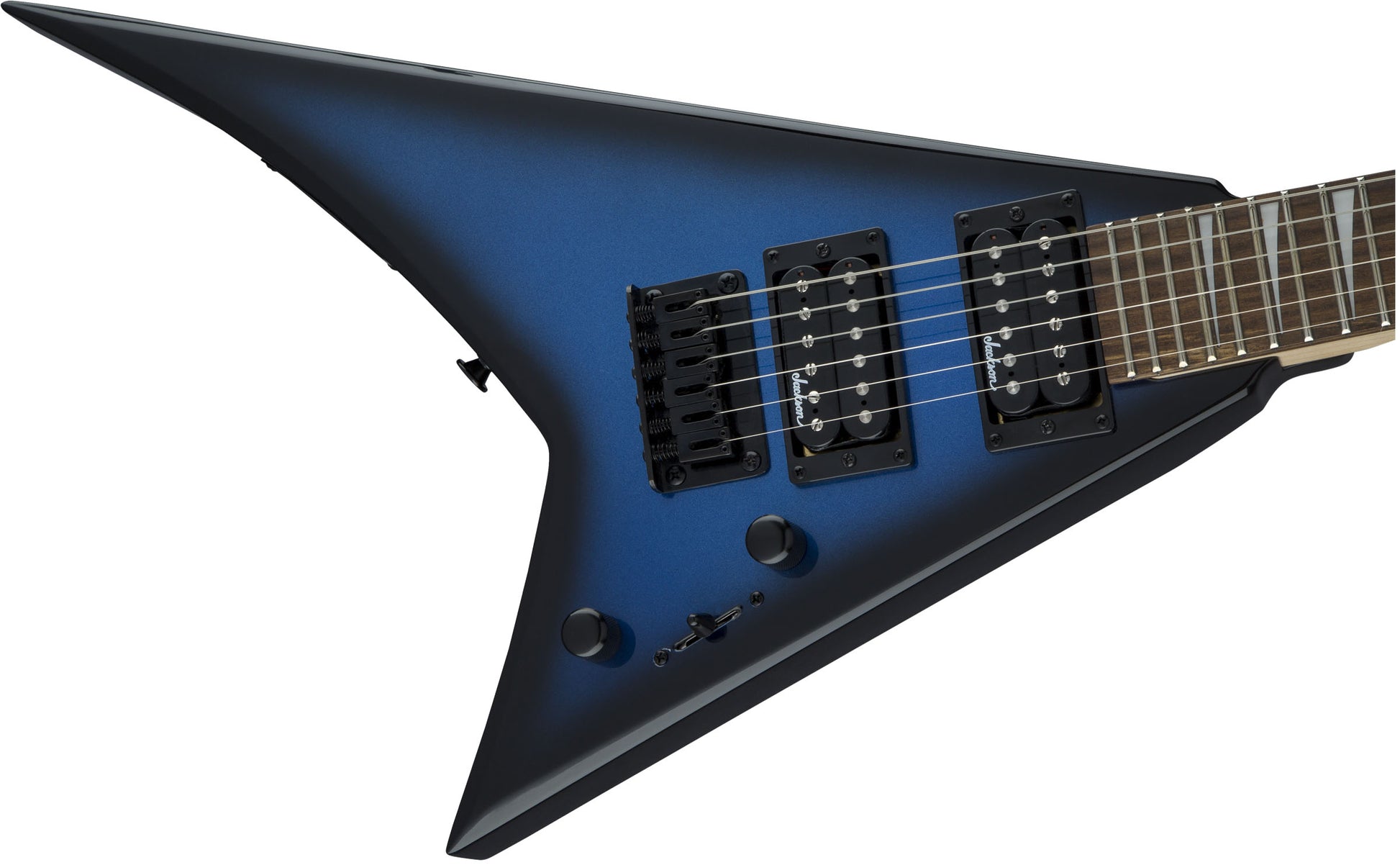 Jackson JS RR Minion JS1X AM Guitarra Eléctrica Metallic Blue Burst 5