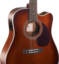 CORT MR500E BR GUITARRA ELECTROACUSTICA DREADNOUGHT BROWN BURST