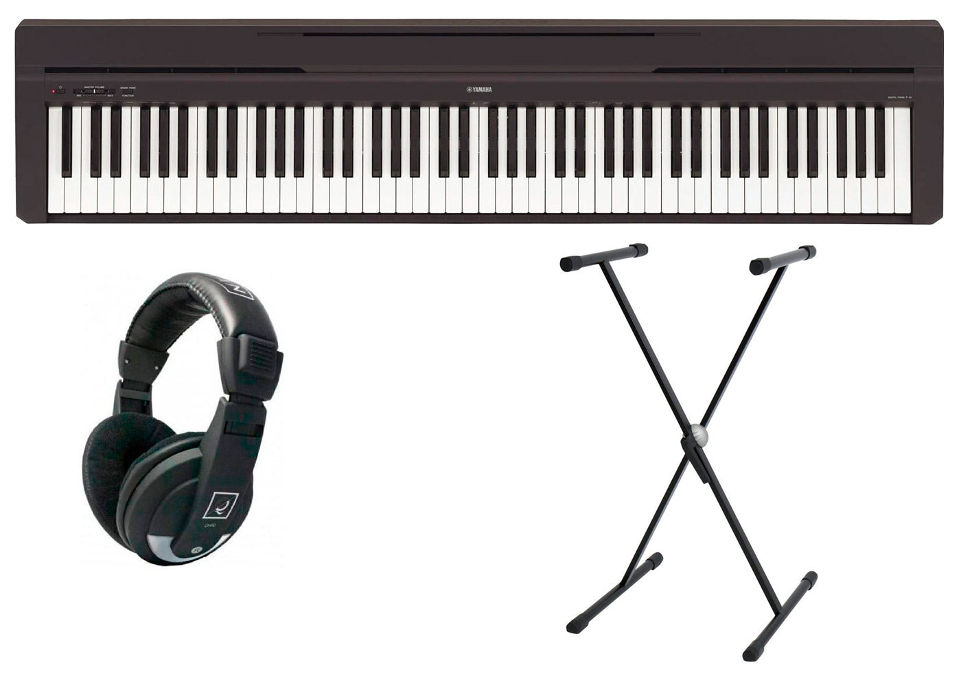 Yamaha -Pack- P45B Piano Digital + Soporte Tijera y Auriculares 1