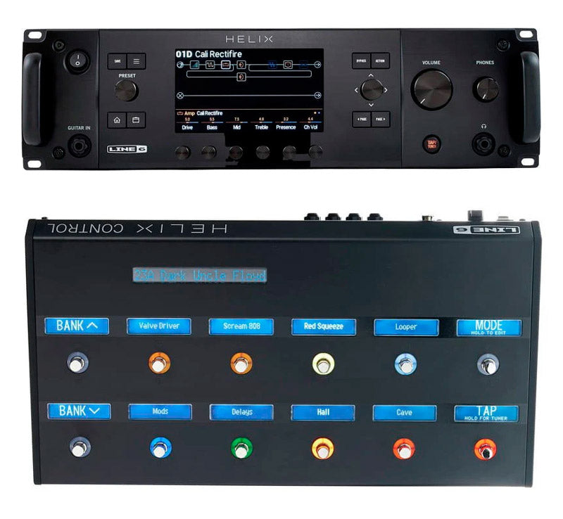 Line 6 -Pack- Helix Rack Procesador Multiefectos Guitarra + Helix Control 1