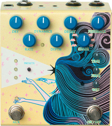 Old Blood Noise Endeavors Sunlight Stereo Yellow Pedal Reverb Modulada Amarillo 1