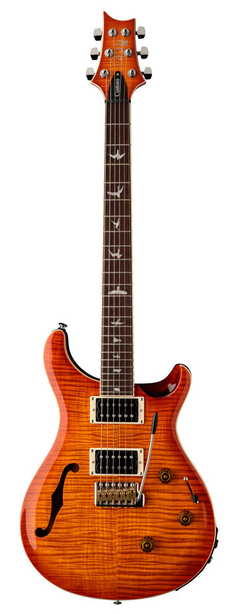 PRS SE Custom 24 Semihollow Piezo VS Guitarra Eléctrica Vintage Sunburst 1
