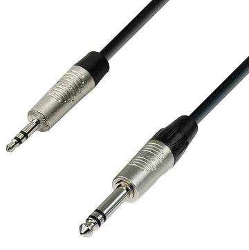 Adam Hall K4BVW0150 Minijack Estéreo a Jack Estéreo 1.5 Metros 1