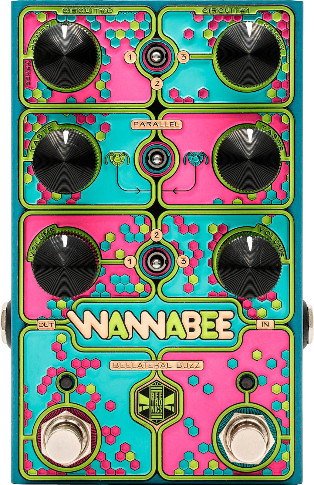 Beetronics Wannabee Beelateral Buzz Dual Drive Pedal Overdrive 1