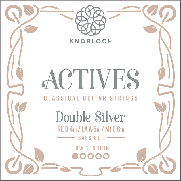 Knobloch 200ADS Actives Bass Set Conjunto Cuerdas Graves Guitarra Española Tensión Media Baja 1