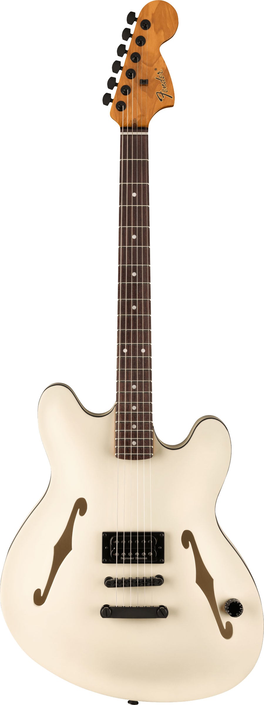 Fender Tom Delonge Starcaster RW Guitarra Eléctrica Satin Olympic White 1