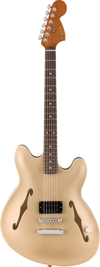 Fender Tom Delonge Starcaster RW Guitarra Eléctrica Satin Shoreline Gold 1