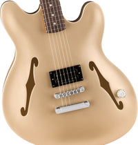 Fender Tom Delonge Starcaster RW Guitarra Eléctrica Satin Shoreline Gold 5