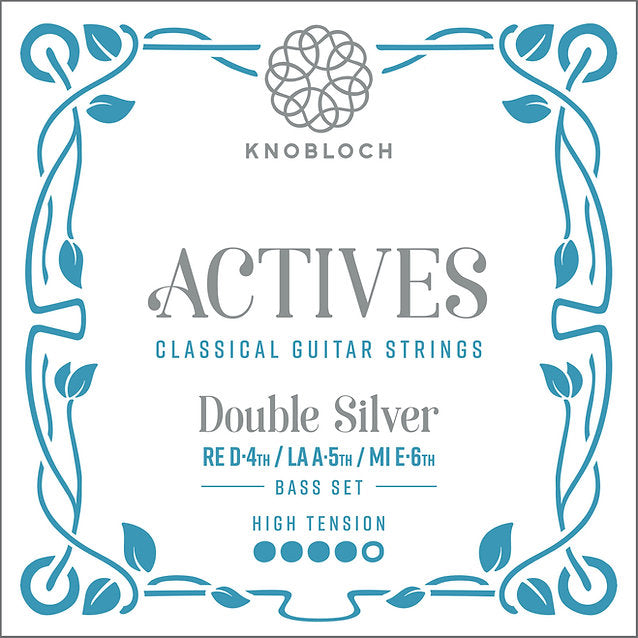 Knobloch 500ADS Actives Bass Set Conjunto Cuerdas Graves Guitarra Española Tensión Alta 1