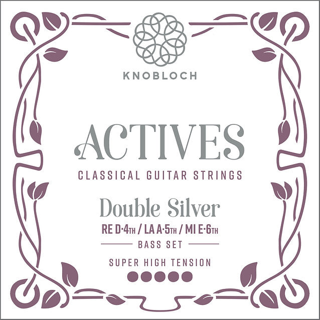 Knobloch 600ADS Actives Bass Set Conjunto Cuerdas Graves Guitarra Española Tensión Super Alta 1