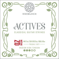 Knobloch 400AQZ Actives QZ Nylon Conjunto Cuerdas Agudas Guitarra Española Tensión Media Alta 1