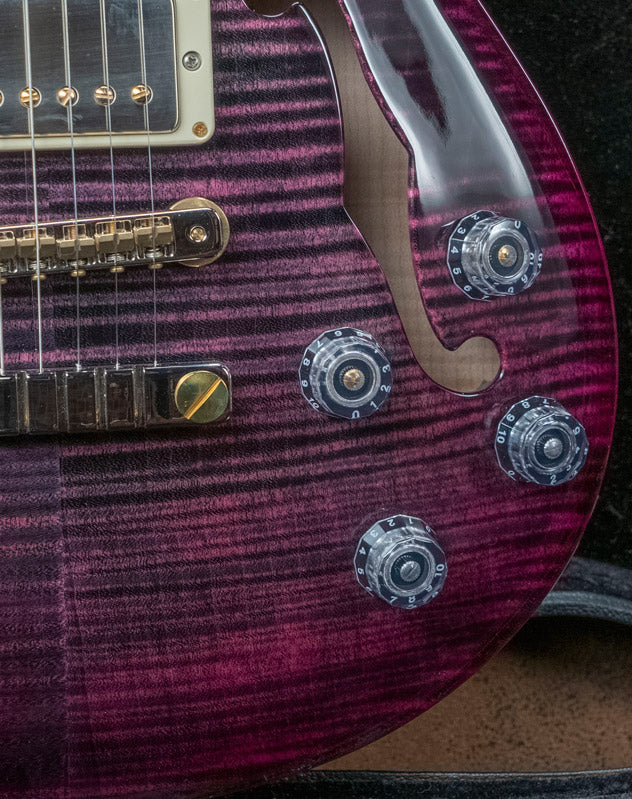PRS McCarty 594 Hollowbody II 10CC PIWB Guitarra Eléctrica Purple Iris Wrap Burst 3