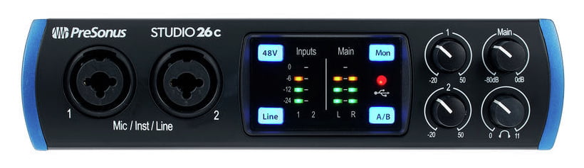 Presonus Studio 26C Interfaz de Audio USB 1