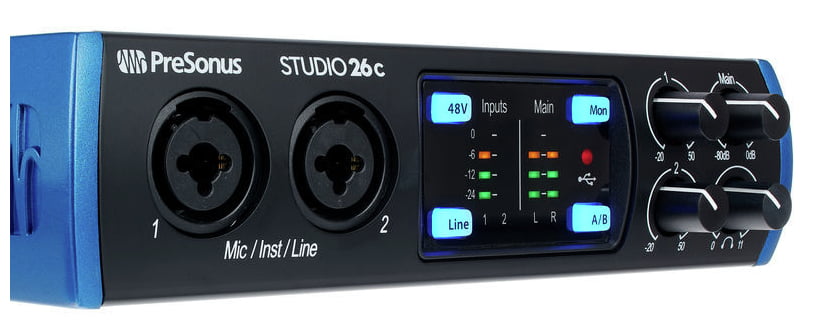 Presonus Studio 26C Interfaz de Audio USB 10