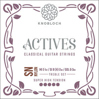 Knobloch 600ASN Actives SN Nylon Conjunto Cuerdas Agudas Guitarra Española Tensión Super Alta 1