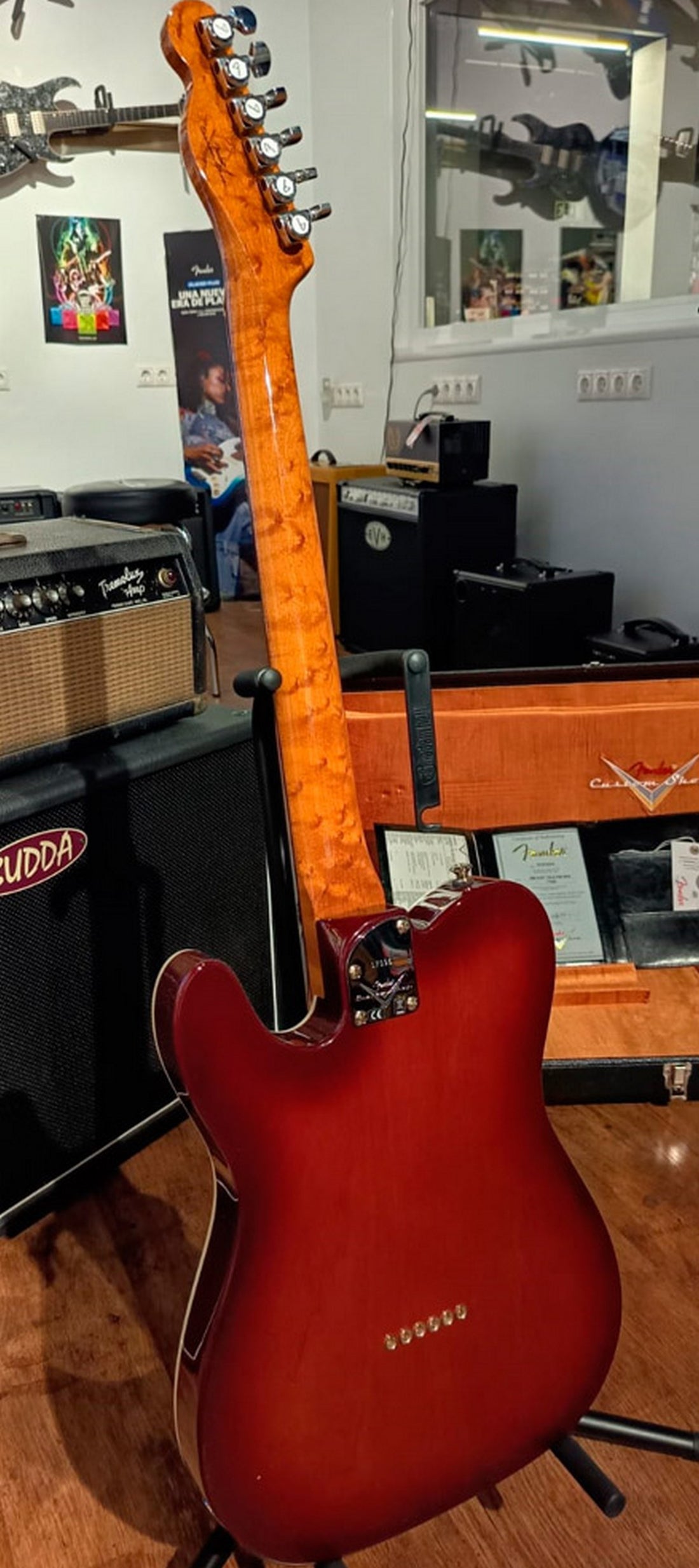 Fender American Custom Shop Telecaster NOS RW Guitarra Eléctrica Violin Burst 2