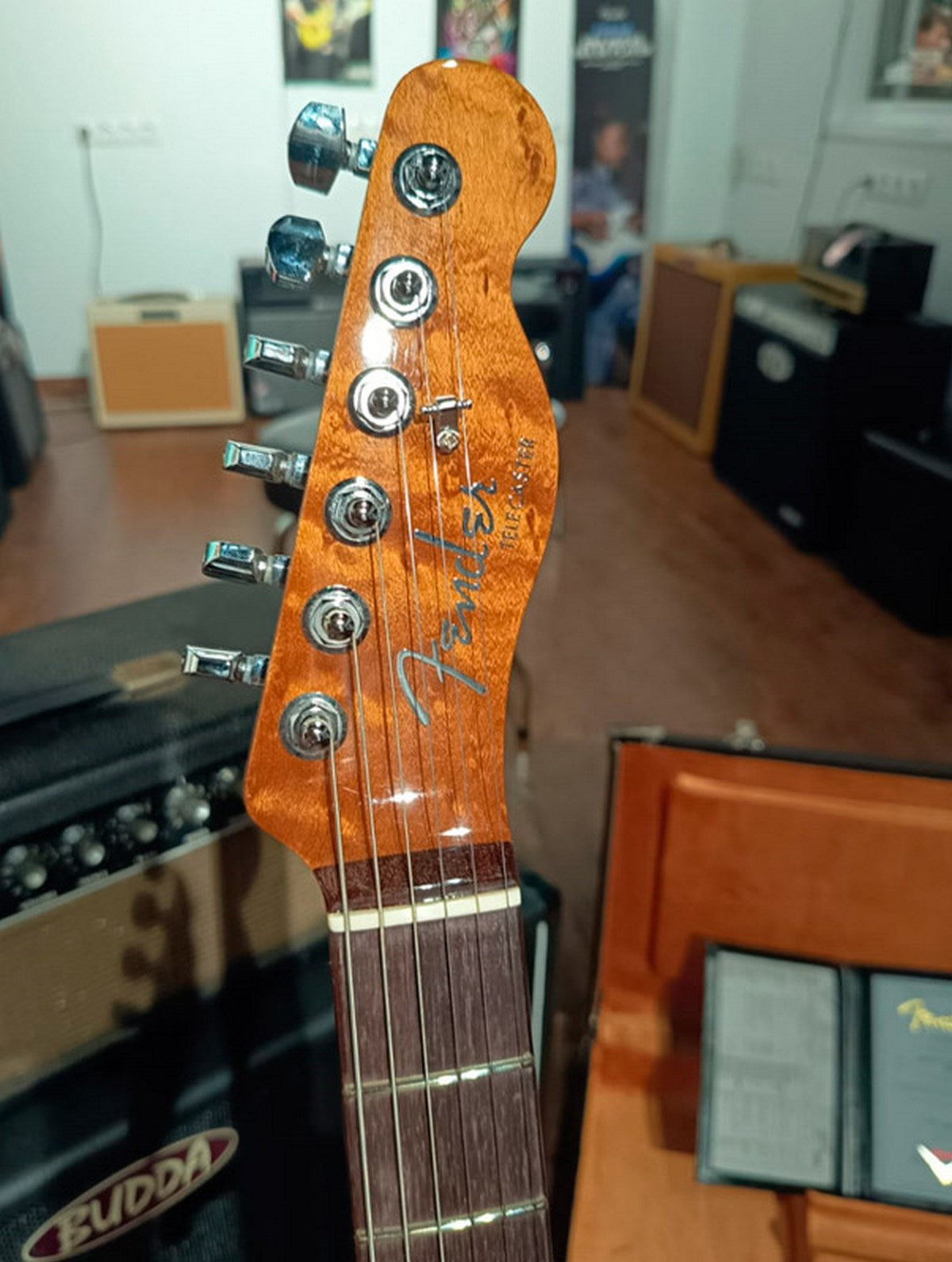 Fender American Custom Shop Telecaster NOS RW Guitarra Eléctrica Violin Burst 4