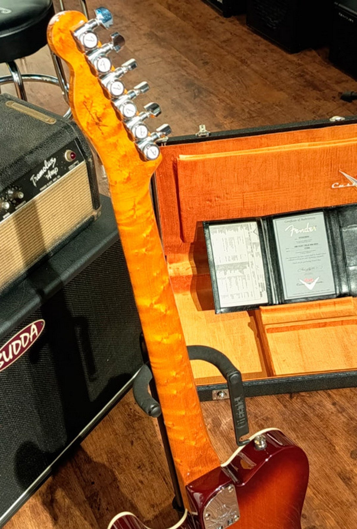 Fender American Custom Shop Telecaster NOS RW Guitarra Eléctrica Violin Burst 5