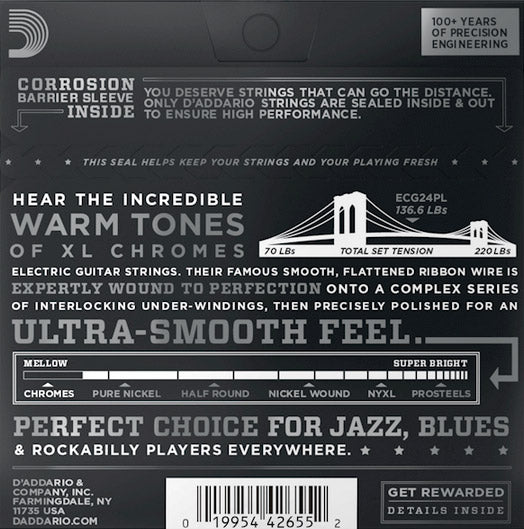 Daddario ECG43PL Juego Cuerdas Guitarra Eléctrica 011-050 2