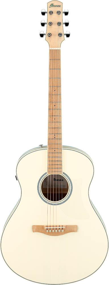 Ibanez AAM370M2E AIB Guitarra Electroacústica Auditorio Transparent Antique White Ice Blue 1