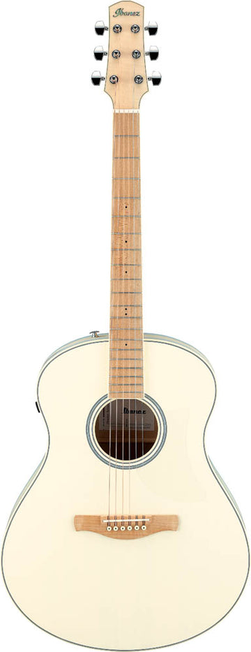 Ibanez AAM370M2E AIB Guitarra Electroacústica Auditorio Transparent Antique White Ice Blue 1