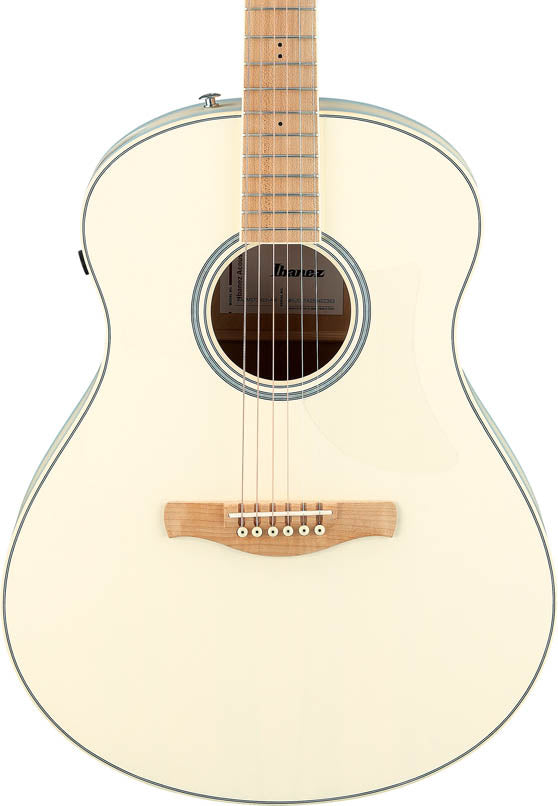 Ibanez AAM370M2E AIB Guitarra Electroacústica Auditorio Transparent Antique White Ice Blue 4