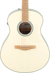 Ibanez AAM370M2E AIB Guitarra Electroacústica Auditorio Transparent Antique White Ice Blue 4