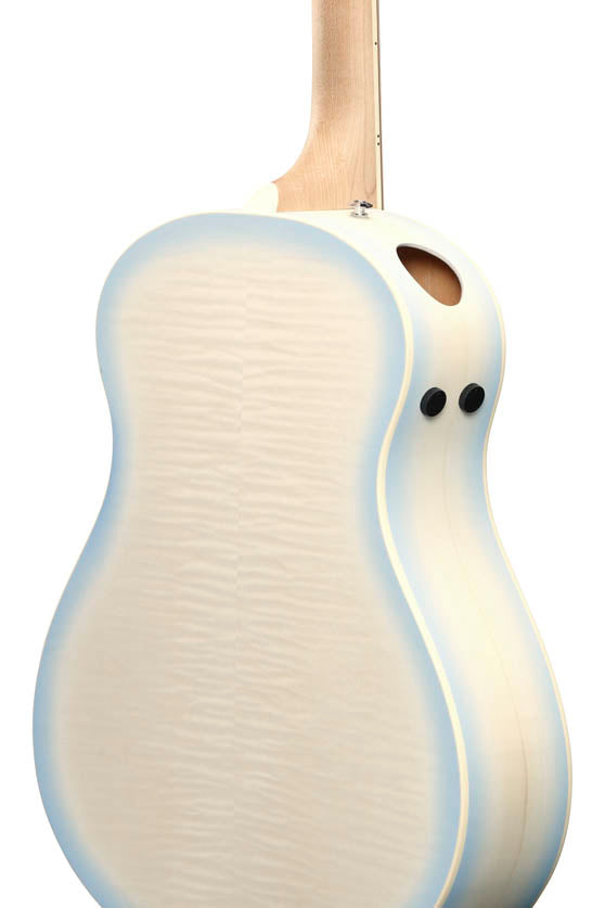 Ibanez AAM370M2E AIB Guitarra Electroacústica Auditorio Transparent Antique White Ice Blue 7