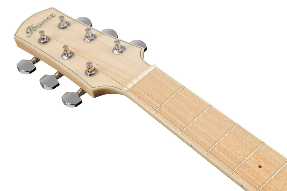 Ibanez AAM370M2E AIB Guitarra Electroacústica Auditorio Transparent Antique White Ice Blue 8