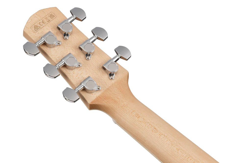 Ibanez AAM370M2E AIB Guitarra Electroacústica Auditorio Transparent Antique White Ice Blue 9