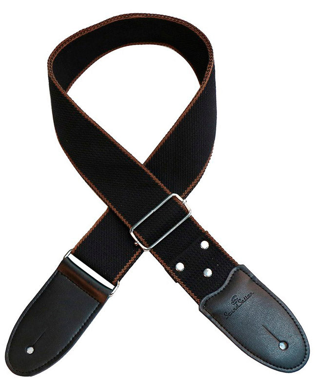 Soundsation PCLBK Correa Guitarra Algodón Negra 1