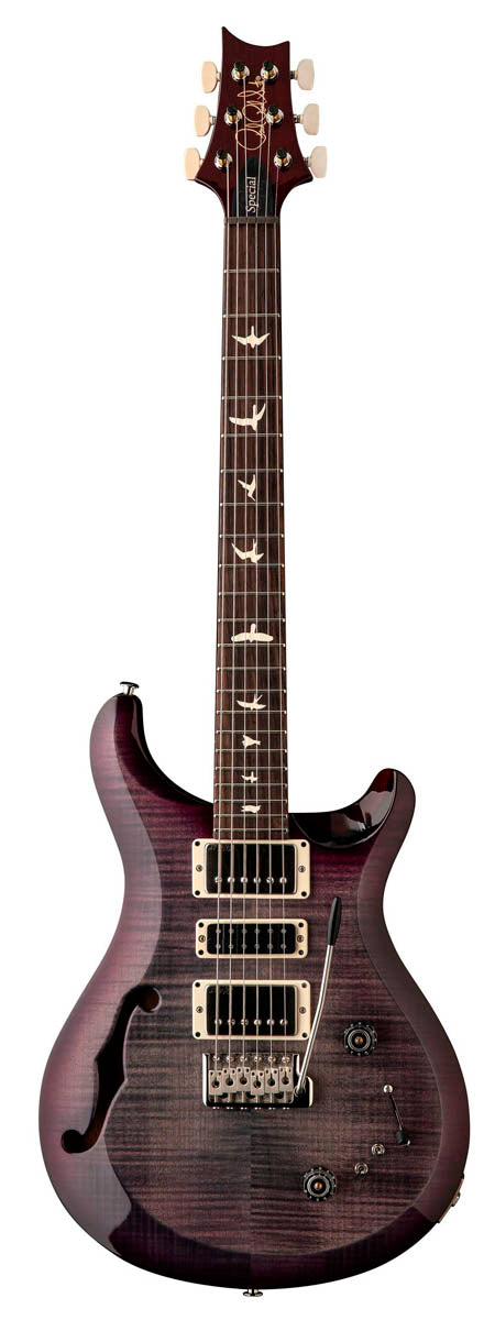 PRS S2 Special Semi Hollow FGBPB Guitarra Eléctrica Faded Gray Black Purple Burst 1