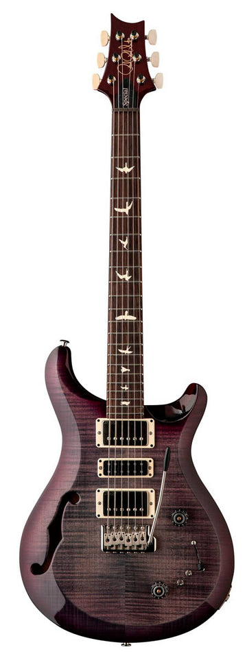 PRS S2 Special Semi Hollow FGBPB Guitarra Eléctrica Faded Gray Black Purple Burst 1