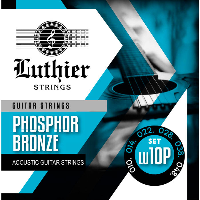 Luthier LU-10P Phospor Bronze Juego Cuerdas Guitarra Acústica 10-48 1