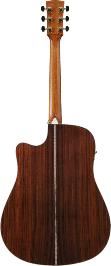 Ibanez AW391RCE BKH Guitarra Electroacústica Dreadnought Natural con Tapa Negra 3