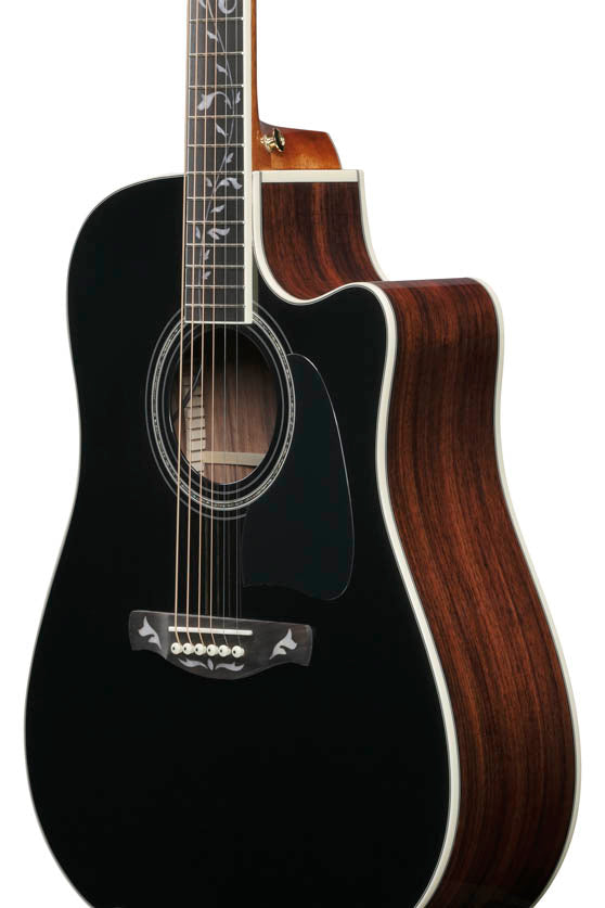 Ibanez AW391RCE BKH Guitarra Electroacústica Dreadnought Natural con Tapa Negra 6