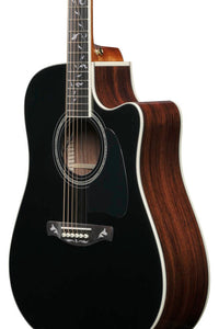 Ibanez AW391RCE BKH Guitarra Electroacústica Dreadnought Natural con Tapa Negra 6