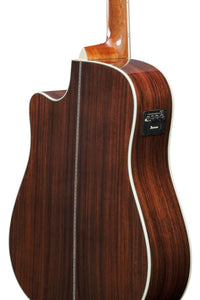 Ibanez AW391RCE BKH Guitarra Electroacústica Dreadnought Natural con Tapa Negra 7