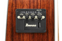 Ibanez AW391RCE BKH Guitarra Electroacústica Dreadnought Natural con Tapa Negra 10