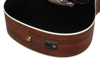 Ibanez AW391RCE BKH Guitarra Electroacústica Dreadnought Natural con Tapa Negra 11