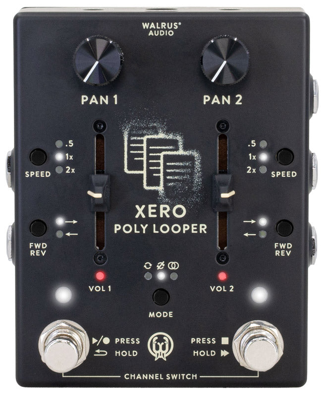 Walrus Xero Polylooper BLK Pedal Looper Estéreo Negro 1