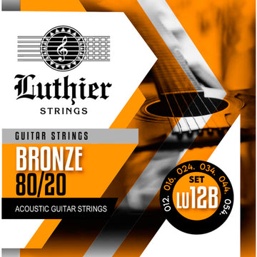 Luthier LU-12B Bronze Juego Cuerdas Guitarra Acústica 12-54 1