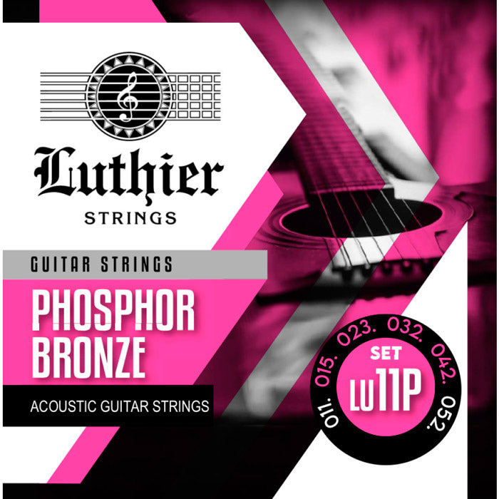 Luthier LU-11P Phospor Bronze Juego Cuerdas Guitarra Acústica 11-52 1