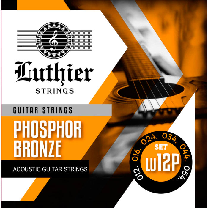 Luthier LU-12P Phospor Bronze Juego Cuerdas Guitarra Acústica 12-54 1