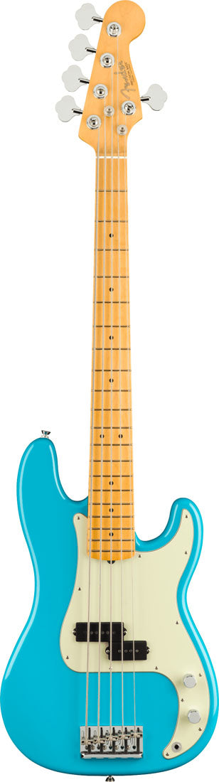 Fender American Professional II Precision Bass V MN Bajo Eléctrico 5 Cuerdas Miami Blue 1